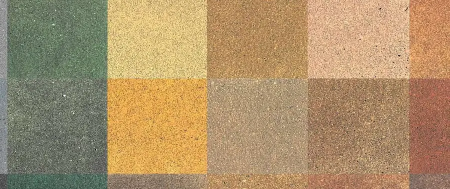 بتن های رنگی مختلف